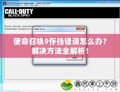使命召喚9存檔錯誤怎么辦？解決方法全解析！