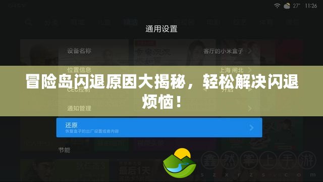 冒險(xiǎn)島閃退原因大揭秘，輕松解決閃退煩惱！