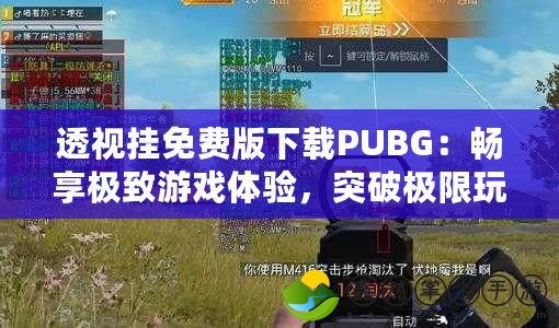 透視掛免費版下載PUBG：暢享極致游戲體驗，突破極限玩法！