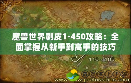 魔獸世界剝皮1-450攻略：全面掌握從新手到高手的技巧