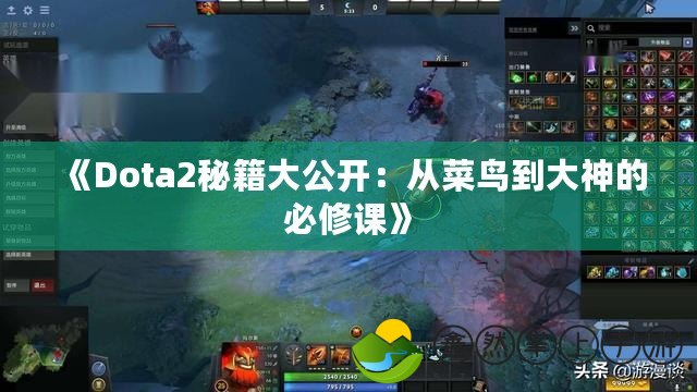 《Dota2秘籍大公開：從菜鳥到大神的必修課》