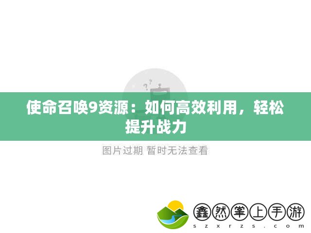 使命召喚9資源：如何高效利用，輕松提升戰(zhàn)力