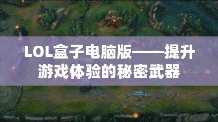 LOL盒子電腦版——提升游戲體驗的秘密武器